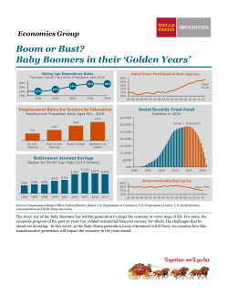 Boom or Bust? Baby Boomers in their `Golden Years`