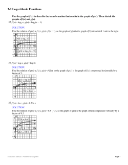3-2 Logarithmic Functions page 178 35-46 47