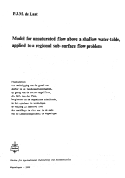 Model for unsaturated flow above a shallow water