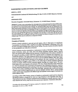 RADIOMETRIC DATING OF YOUNG AND OLD CALCRETE