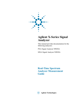 N9030A User`s Guide