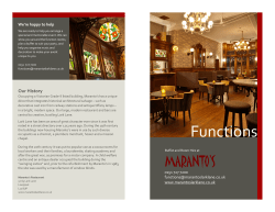 Functions - Maranto`s