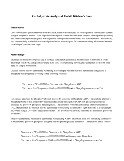 initial carbohydrate analysis