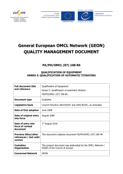 Qualification of Automatic Titrators