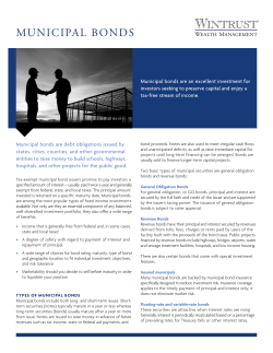 MUNICIPAL BONDS - Wintrust Wealth Management