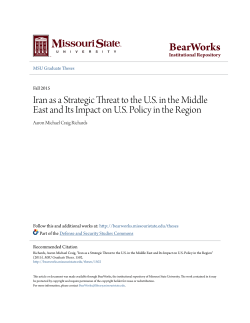 Iran as a Strategic Threat to the US in the Middle East