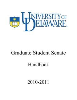 Handbook - University of Delaware