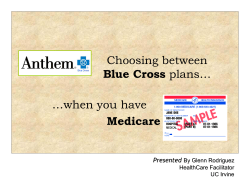Blue Cross plans&hellip; - UCI Human Resources