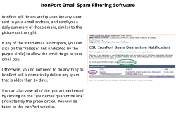 IronPort Email Spam Filtering Software
