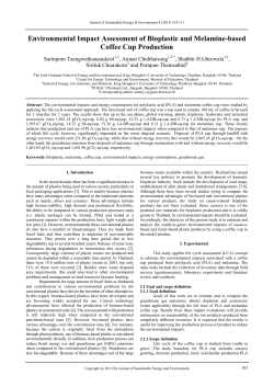 Environmental Impact Assessment of Bioplastic and Melamine