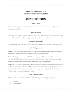 Constitution - Solano Community College
