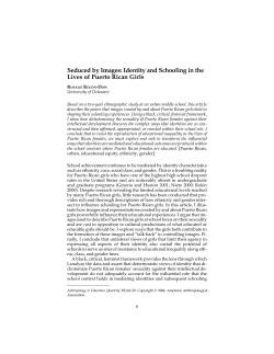 Seduced by Images: Identity and Schooling in the