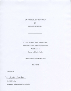 Lev Tolstoy and His Women