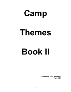 Camp Theme Book II