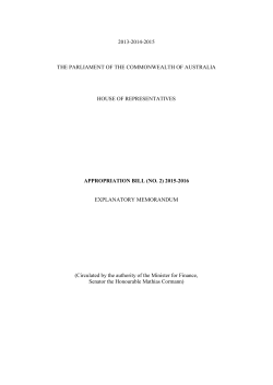 Appropriation Bill (No. 2) 2015-2016