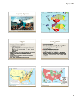 Chapter 3: Migration Migration Terms of Migration