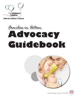 Families in Action Advocacy Guidebook