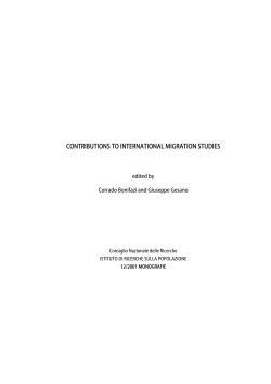 contributions to international migration studies - IRPPS