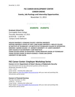 fsc career development center career enews