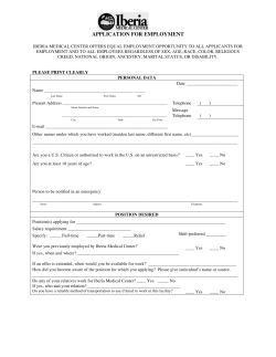 application for employment