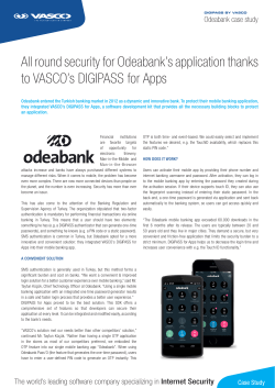 Odeabank - VASCO Data Security