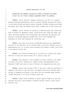 Interim Resolution - Arkansas General Assembly