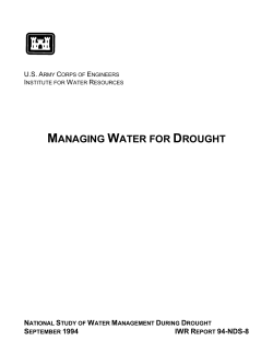 Managing Water for Drought - National Drought Mitigation Center