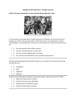 All rights reserved. LEVEL III US History World War II to the Cold War