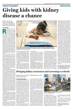 Giving kids with kidney disease a chance