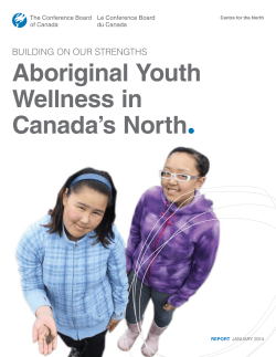 Building on Our Strengths: Aboriginal Youth Wellness in Canada`s