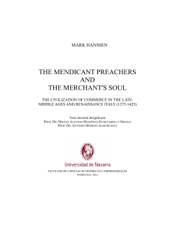 the mendicant preachers and the merchant`s soul
