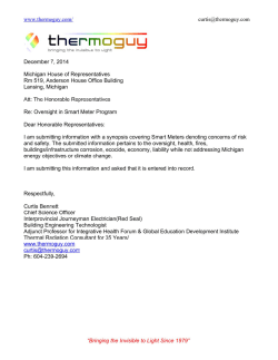 Michigan House of Representatives Smart Meters