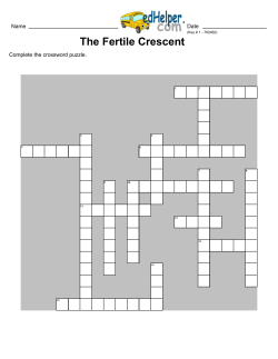 The Fertile Crescent