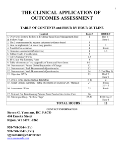 lacc second hundred hour rehab course outline