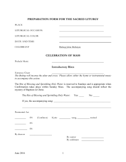 Liturgy Preparation Form June 2016