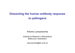 Dissecting the human antibody response to pathogens
