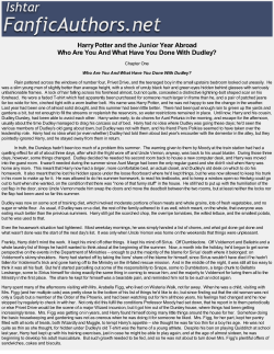 Harry Potter and the Junior Year Abroad