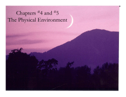Chapter 5 - Terrestrial Environment