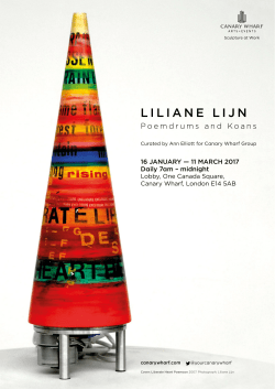 liliane lijn - Canary Wharf