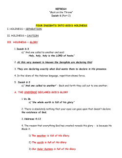 Sermon Notes - Crossroads Bible Church