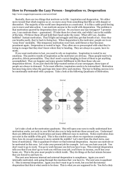 How to Persuade the Lazy Person