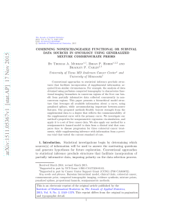 Combining nonexchangeable functional or