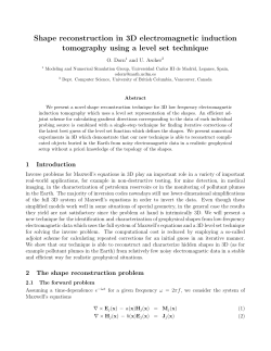 Shape reconstruction in 3D electromagnetic induction tomography