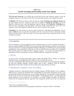 DSP First Lab 09: Encoding and Decoding Touch