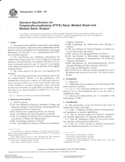 ASTM D 3294 - Categories On Fluoro