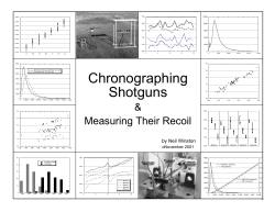 Chronographing Shotguns - Clay Target Testing Home Page