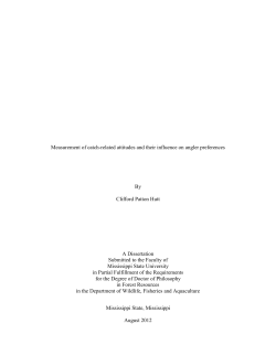 Measurement of catch-related attitudes and their influence on angler