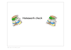 Homework check