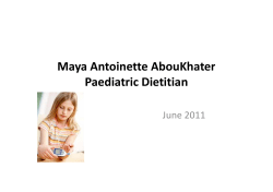 Maya Antoinette AbouKhater Paediatric Dietitian