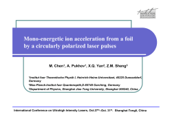 Mono-energetic ion acceleration from a foil by a circularly polarized